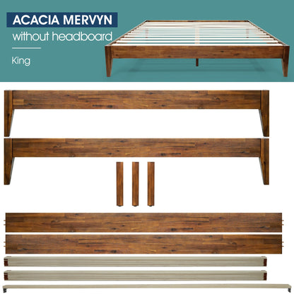 Mervyn Solid Wood Bed Frame - - Bed Frame
