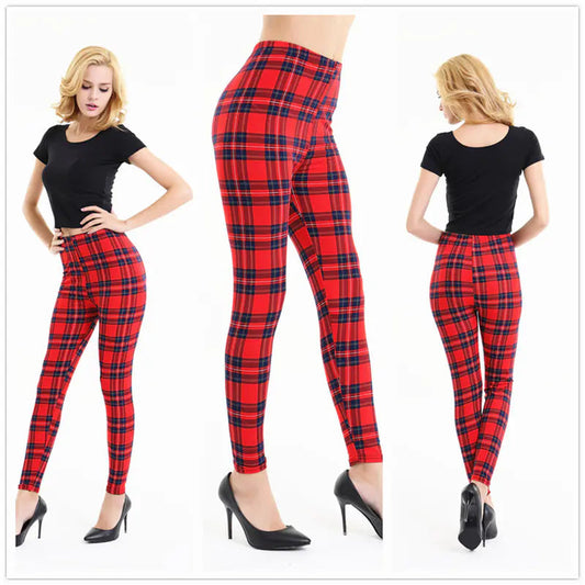 Printed Milk Silk Leggings - Kia Day Design