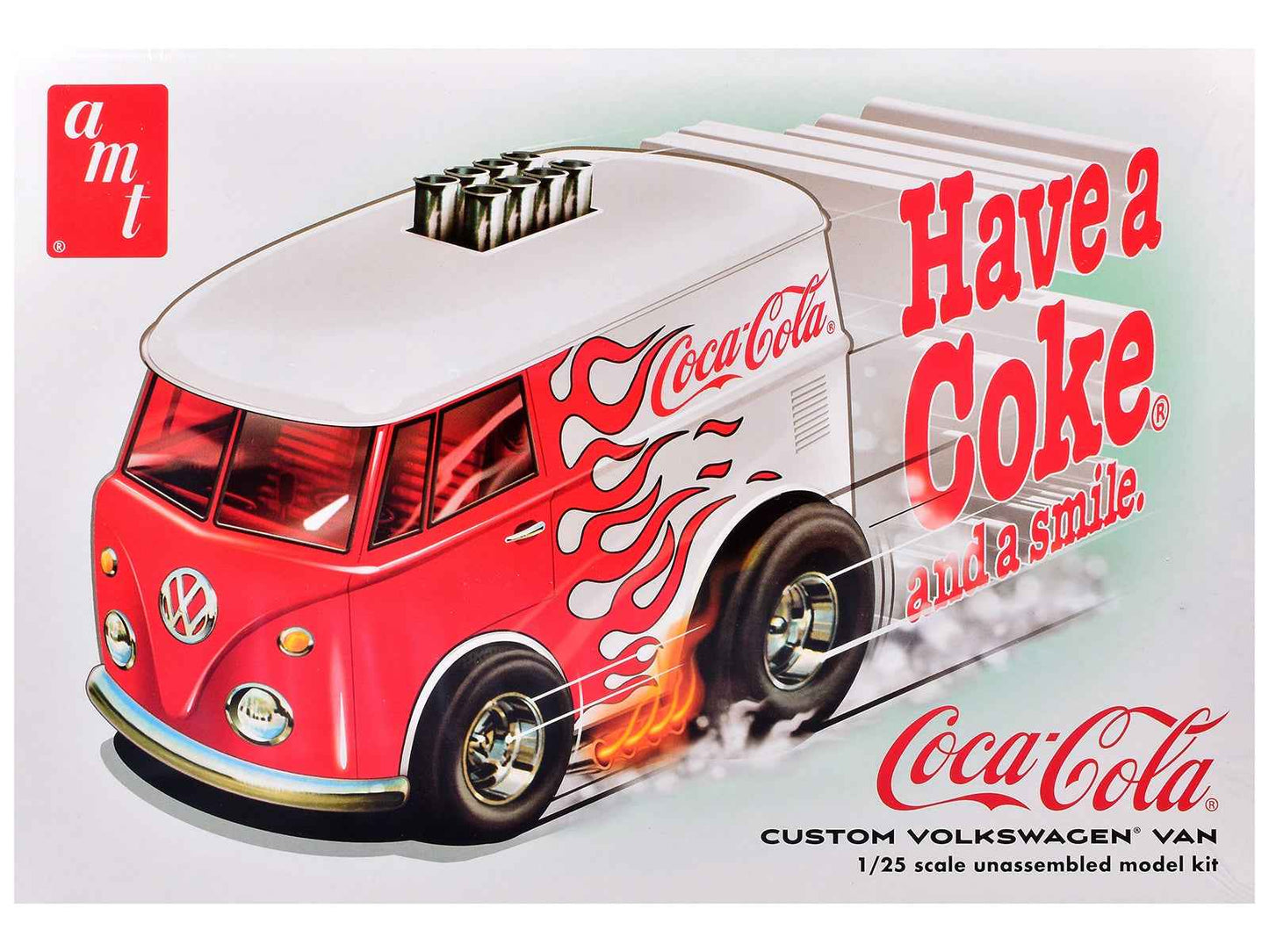 Skill 2 Model Kit Volkswagen Van Show Rod "Coca-Cola" 1/25 Scale Model by AMT - - Volkswagen Models