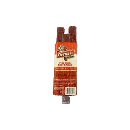 Wisconsin Beef Stick Chimayo Chili Pepper- Artas'n Meats- {{Product type}}