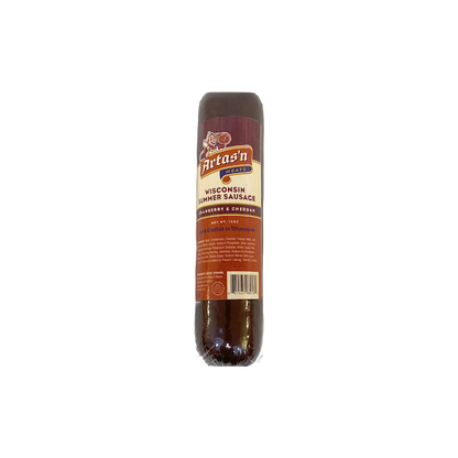 Cranberry Cheddar Summer Sausage 12oz- Artas'n Meats- {{Product type}}