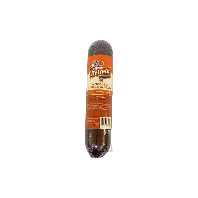 Chimayo Chili Pepper Summer Sausage 12oz- Artas'n Meats- {{Product type}}