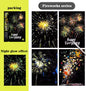 A4 Luminous Scraping Painting Colorful Scratch Paper - Luminous Fireworks - art paper