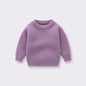 Knitted Sweater Baby Outerwear Purple 5-6Yrs 130cm