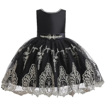 Girls Christmas Sequin Tutu Dress Black 8T