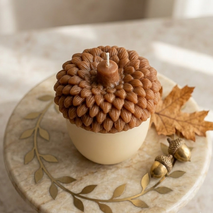 Acorn Sculpture Candle - - candles