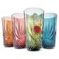 Onix Acrylic Crystal Highball Glassware, Set of 4 - - Highball