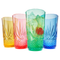 Onix Acrylic Crystal Highball Glassware, Set of 4 - - Highball