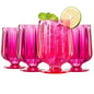 Madrid Acrylic Stemmed Wine Goblet Glassware, Set of 4 - - Stemmed