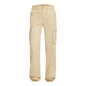 Adjustable Cargo Pants Women Straight Fit Baggy Wide Leg High Waist Pants Pockets Retro Street Style Casual Trousers - Beige -