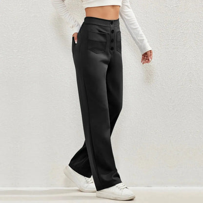 High- Waisted Casual Pants