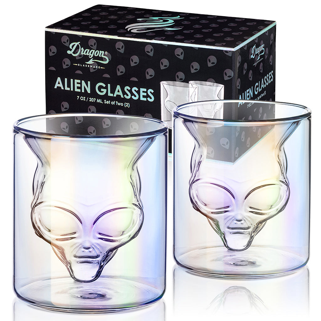 Area 51 Alien Glasses - - Drinking Glasses