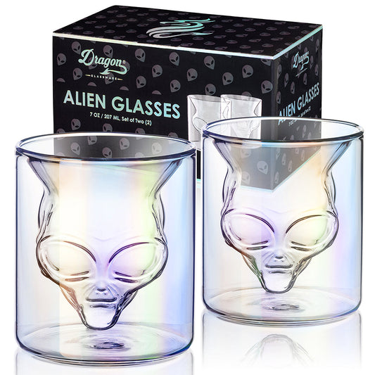 Area 51 Alien Glasses - - Drinking Glasses