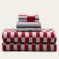 Pietra Australian Cotton Towels - Sky & Tomato - Towels