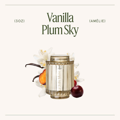 Amelie – Vanilla Plum Sky 3oz Candle - - candle