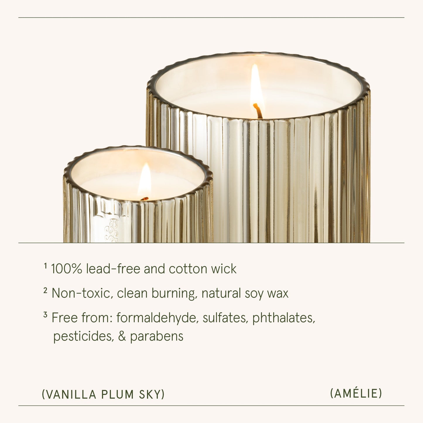 Amelie – Vanilla Plum Sky 3oz Candle - - candle