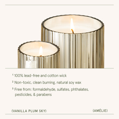 Amelie – Vanilla Plum Sky 3oz Candle - - candle