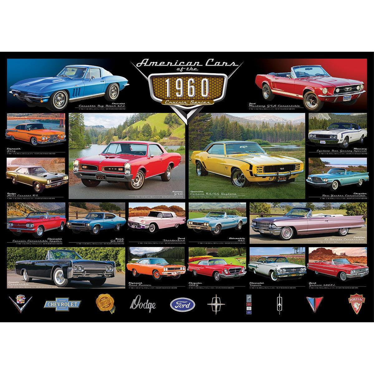American Cars of the 1960s 1000 Piece Jigsaw Puzzle Eurographics - - Jigsaw Puzzle