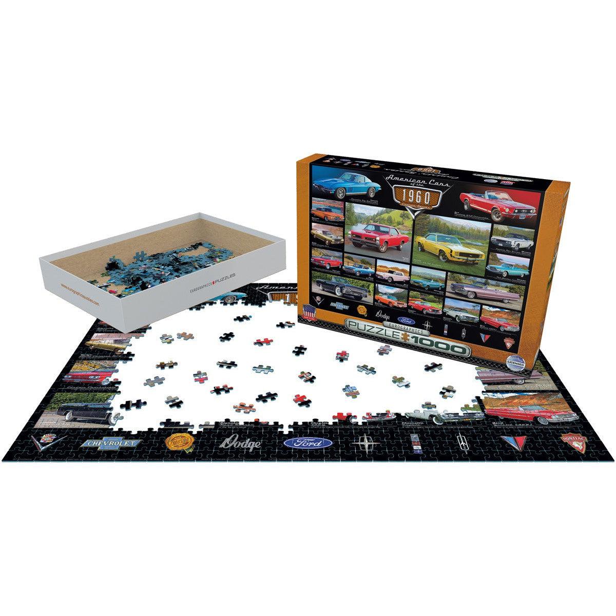 American Cars of the 1960s 1000 Piece Jigsaw Puzzle Eurographics - - Jigsaw Puzzle