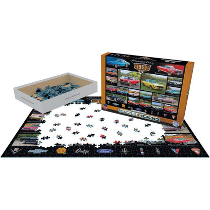American Cars of the 1960s 1000 Piece Jigsaw Puzzle Eurographics - - Jigsaw Puzzle