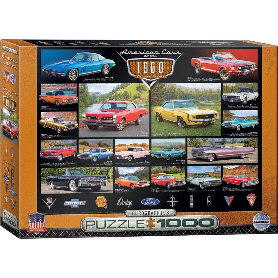 American Cars of the 1960s 1000 Piece Jigsaw Puzzle Eurographics - - Jigsaw Puzzle