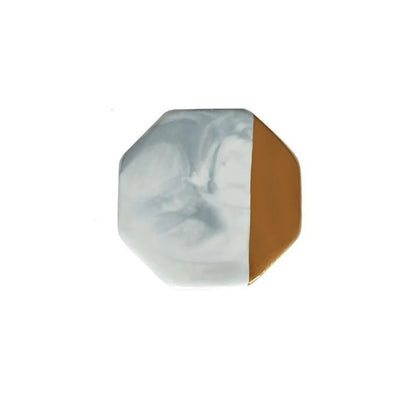 Gold Marble Ceramic Coaster Kia Day Design