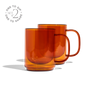 Cove 12oz Glass Mug - Set of 2 - Amber - -