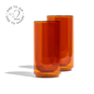 Cove 16oz Glass Pint - Set of 2 - Amber - -