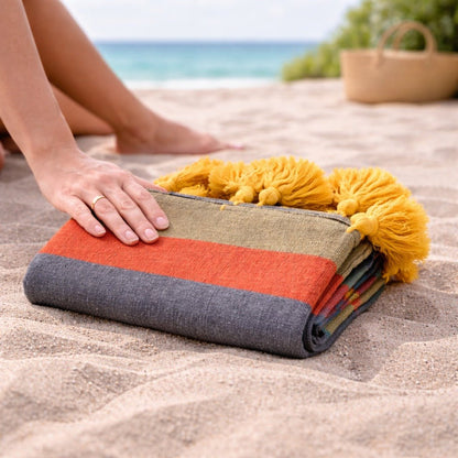 Assorted Loom Beach Towels - - Towel