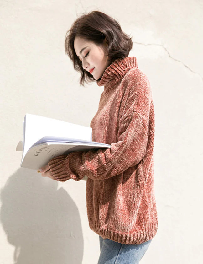 Women's Knitted Pullover Sweater - Kia Day Design