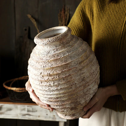 Antique Stoneware Vase - Kia Day Design