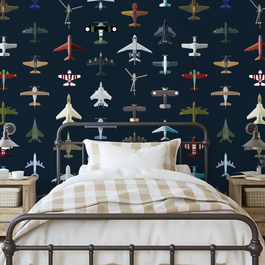 Aviator Wallpaper - Peel & Stick LUXE - Wallpaper