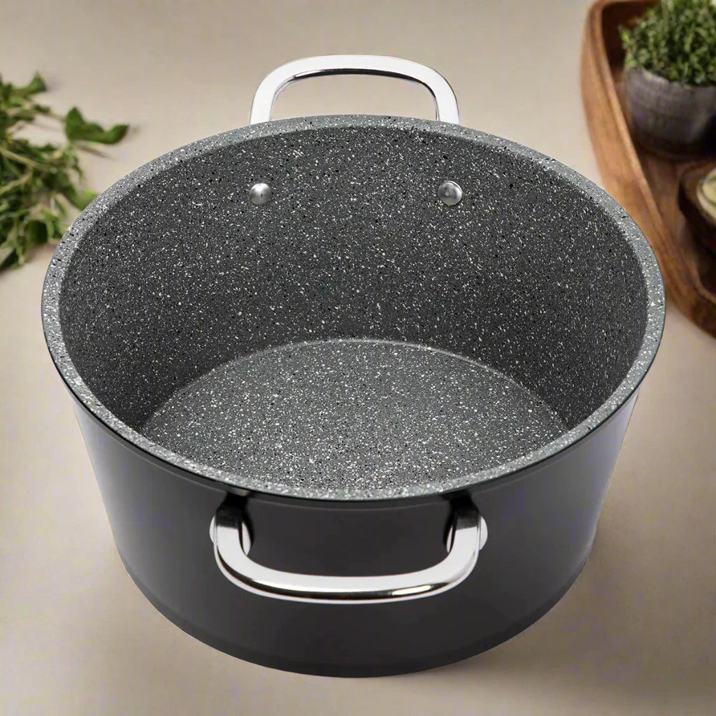 Serenk Excellence Granite Stock Pot, 22 cm