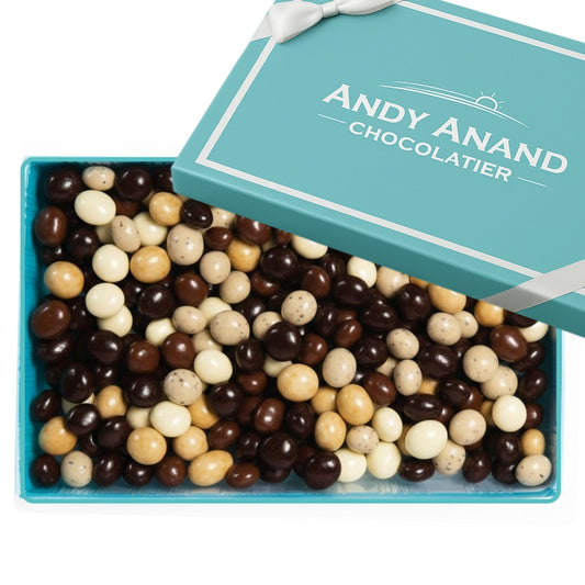 Andy Anand Espresso Coffee Belgian Chocolate Assortment 5 Flavors 1 lb Gourmet Gift Box - - Food & Beverages > Desserts & Sweets > Chocolate