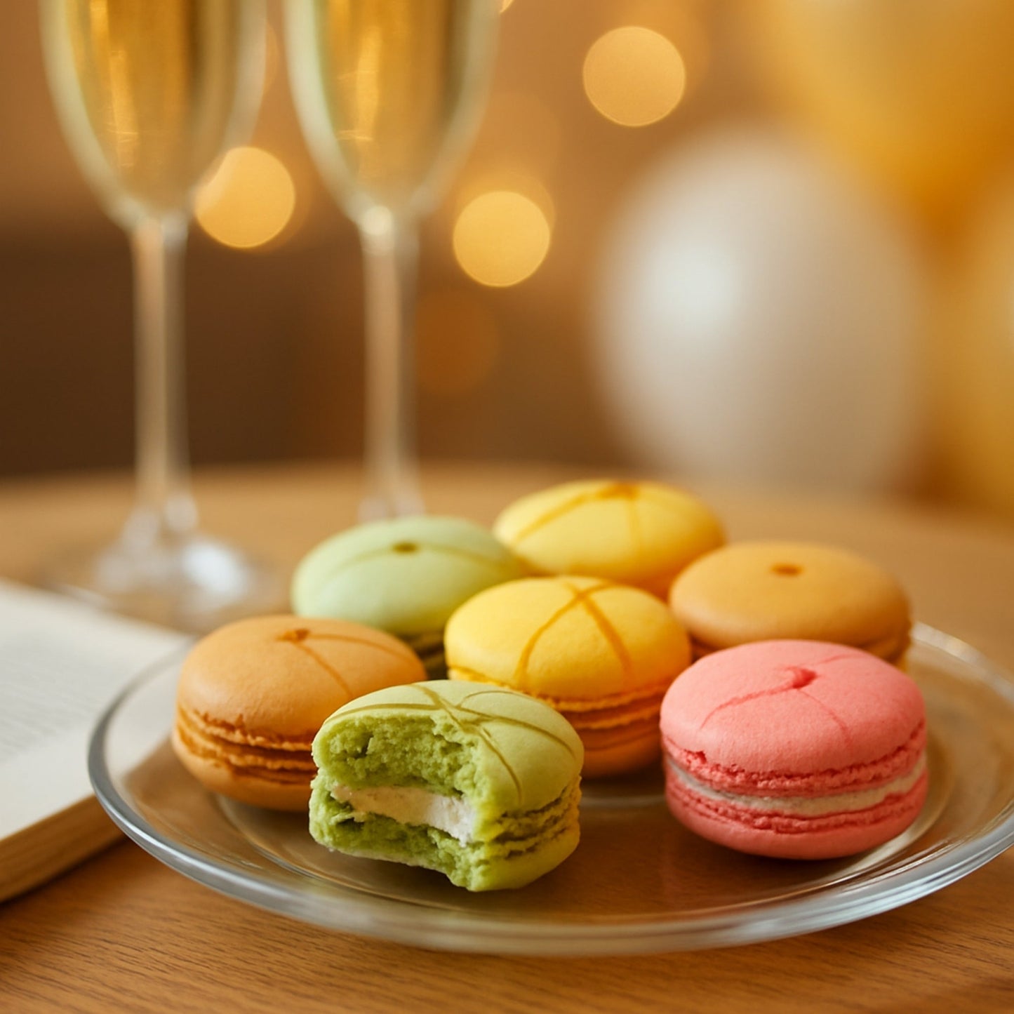 Andy Anand French Macarons, 24-Piece Gift Box – Made Fresh Daily, Assorted Gourmet Flavors, Gluten-Free – Birthday & Holiday Celebration - - Food & Beverages > Bakery > Cookies