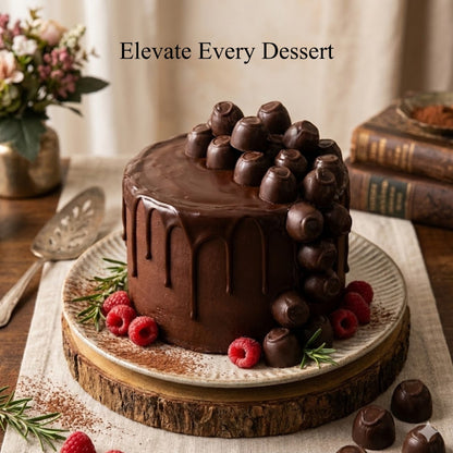 Andy Anand Belgian Dark Chocolate Cherry Cordials, 25 pc – Vegan, 60% Cocoa Butter, Rich Liquid Center, Birthday & Valentine's Gift Box - - Food & Beverages > Desserts & Sweets > Chocolate