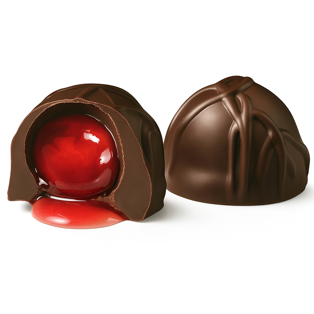 Andy Anand Belgian Dark Chocolate Cherry Cordials, 25 pc – Vegan, 60% Cocoa Butter, Rich Liquid Center, Birthday & Valentine's Gift Box - - Food & Beverages > Desserts & Sweets > Chocolate