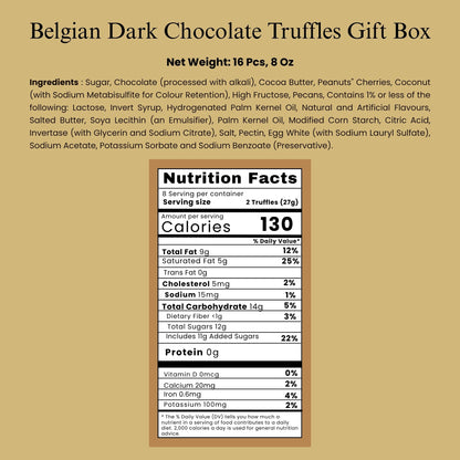 Andy Anand Artisan Dark Chocolate Truffles, 24 pc – Handmade Assorted Flavors, 60% Cocoa Butter, Gourmet Birthday & Holiday Gift Collection - - Food & Beverages > Desserts & Sweets > Chocolate