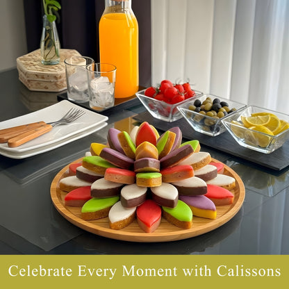 Andy Anand Calissons Almond Candy, 28 pc, 5 Flavors – Imported Calissons de Provence, French Confection, Gourmet Birthday & Holiday Gift Box - - Food & Beverages > Desserts & Sweets > Candy
