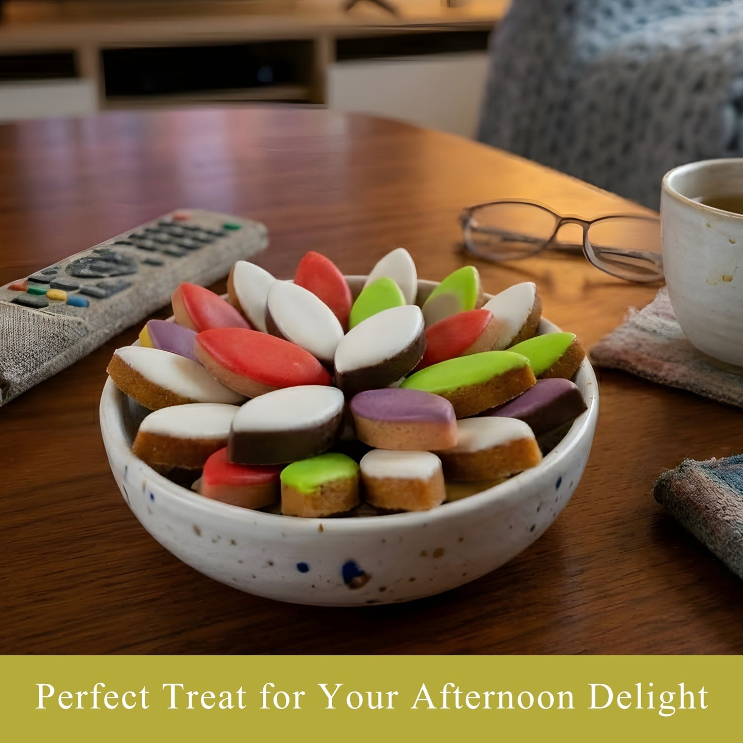 Andy Anand Calissons Almond Candy, 28 pc, 5 Flavors – Imported Calissons de Provence, French Confection, Gourmet Birthday & Holiday Gift Box - - Food & Beverages > Desserts & Sweets > Candy