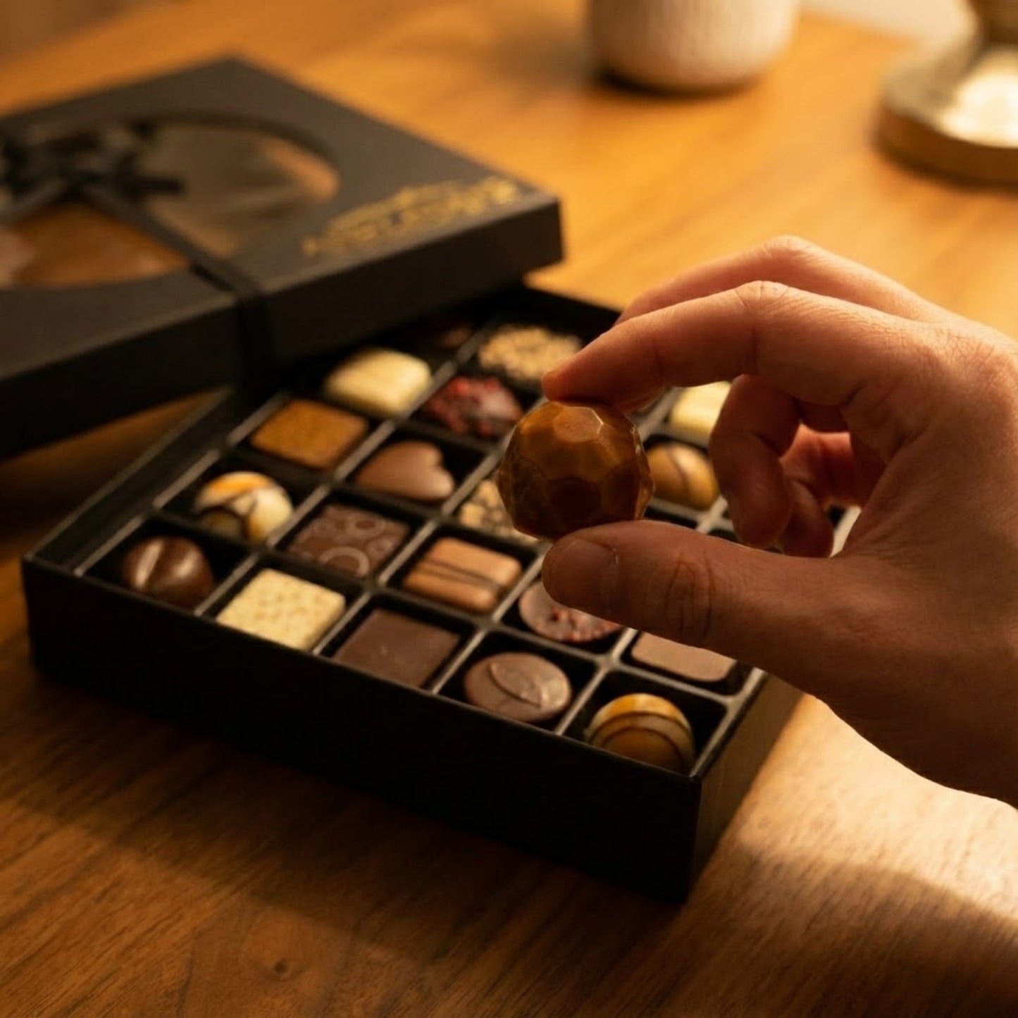 Andy Anand Gourmet Velvet Belgian Chocolate Bonbons Gift Box, 25 pc – Assorted Bon Bon Collection, European Craftsmanship, Birthday & Holiday Gift - - Food & Beverages > Desserts & Sweets > Chocolate