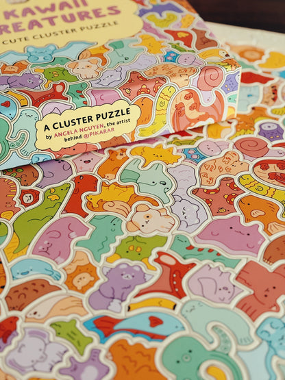 Kawaii Creatures Cute Cluster Puzzle (signed) - -