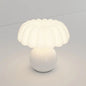 Cream Decorative Mushroom Table Lamp A White