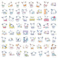 64 PCS Sanrio Waterproof Stickers - Pacha Dog & Puppy