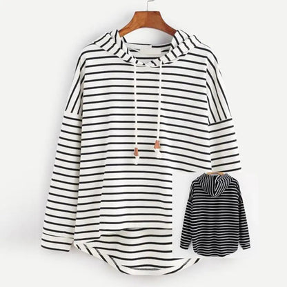 Ladies Hooded Casual Long Sleeve Top - Kia Day Design
