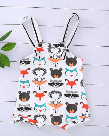 Newborn Baby Strappy Romper Jumpsuit 0-24M