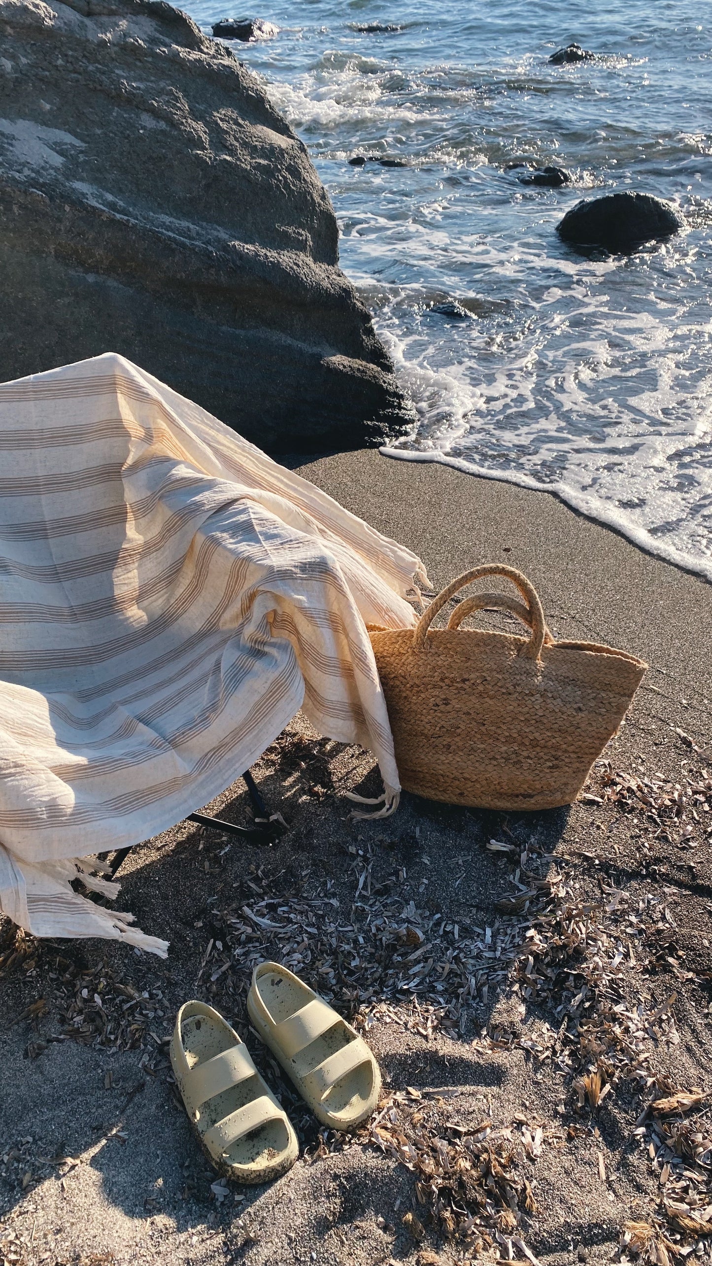 Ciragan Cotton Linen Towel - Bath Beach Towel 37'' x 73'' (94 cm x 186 cm) - Towels