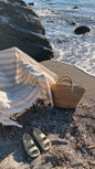 Ciragan Cotton Linen Towel - Bath Beach Towel 37'' x 73'' (94 cm x 186 cm) - Towels