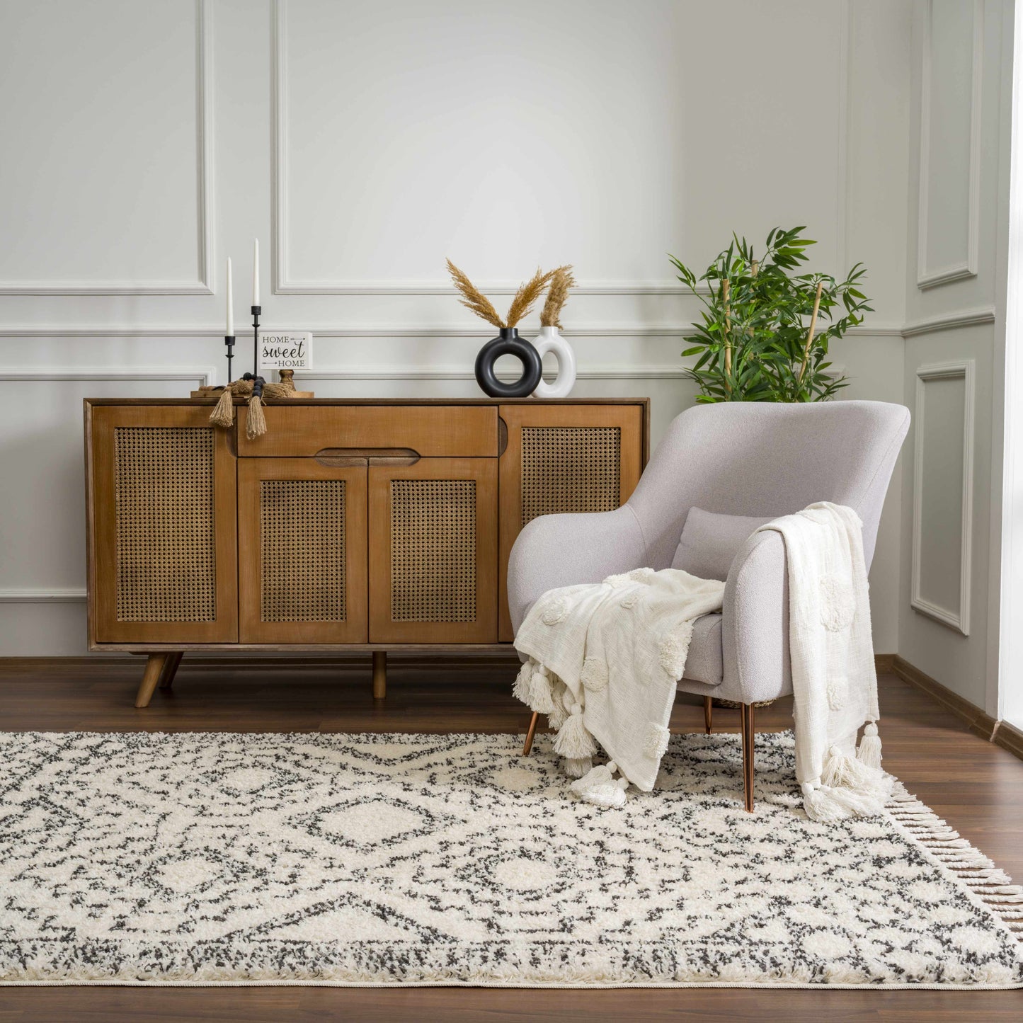 Buan Plush Area Rug - - Rugs