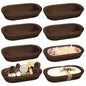 Royxen 8 Pack Wooden Dough Bowls - Brown 9.5" x 5.5" - bowls